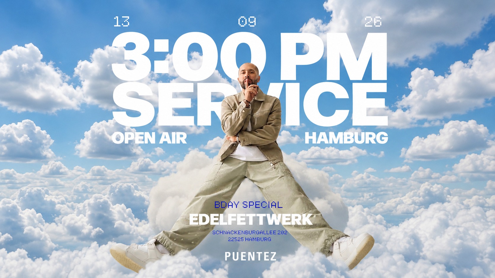 PUENTEZ – 3:00 PM Service Open Air Hamburg