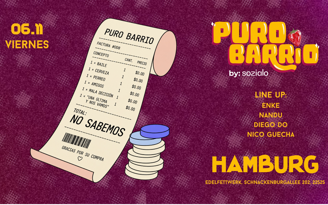 PURE NEIGHBORHOOD von SOZIALO @HAMBURG | 06.11.